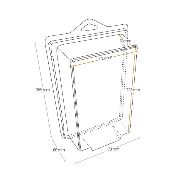 030001 Ultimate Guard Case for 6 inch x 9 inch carded figures (5-pcs) - Afbeelding 2