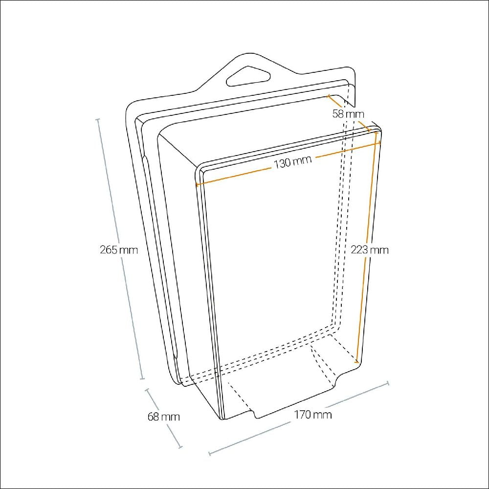 030001 Ultimate Guard Case for 6 inch x 9 inch carded figures (5-pcs)