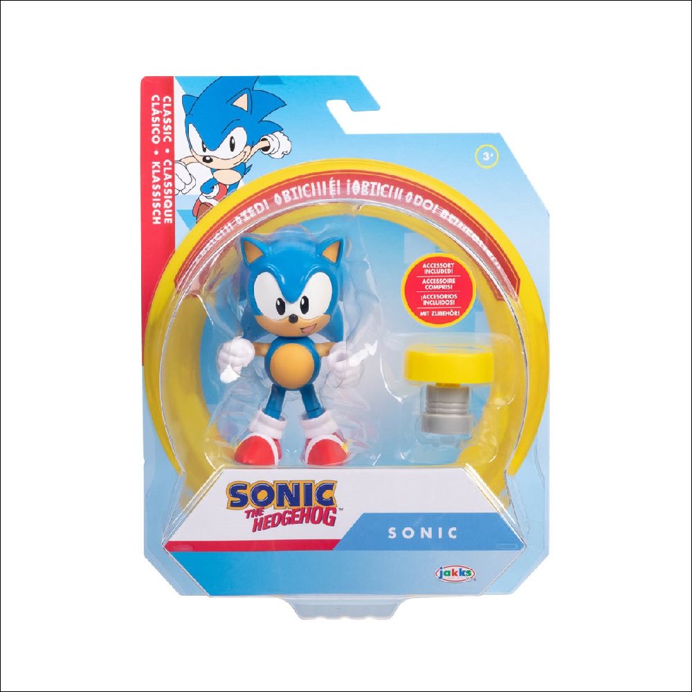 41484 Sonic, Classic Sonic with Spring • ActionFigure Playground