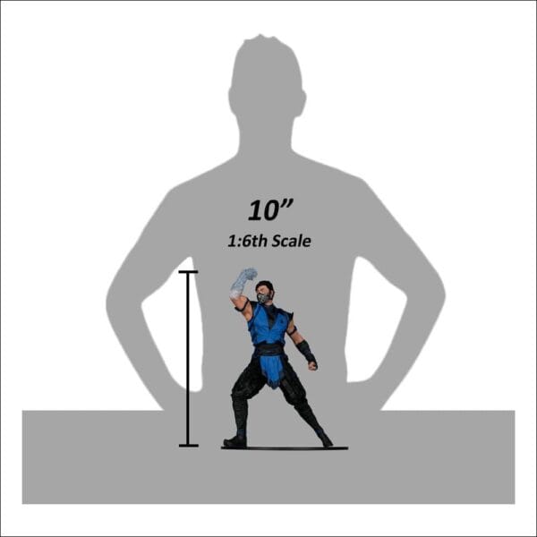 11084 Mortal Kombat 1/6 posed figure Sub-Zero - Afbeelding 8