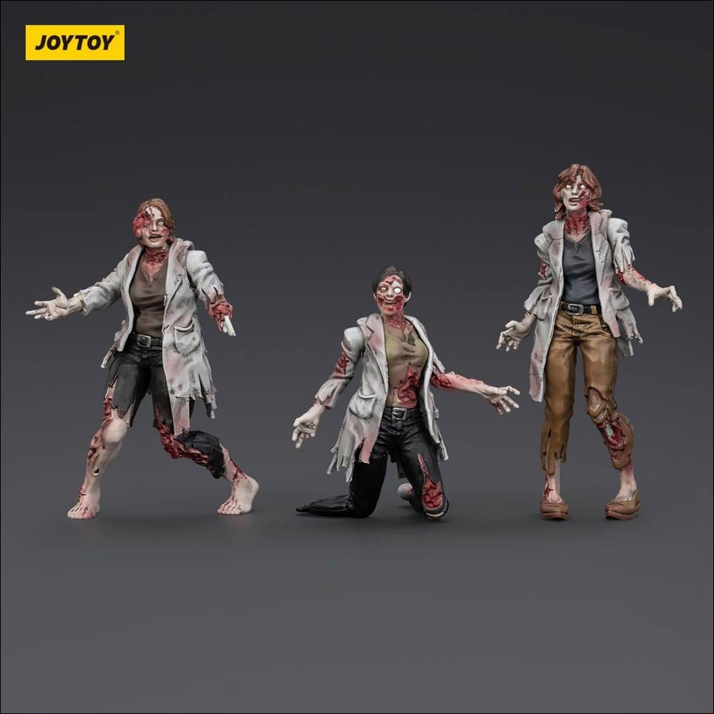 01611 Zombie Dark Source 3-Pack Scientists (Female)