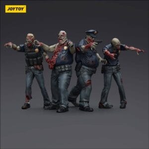 01635 Zombie Dark Source 4-Pack Police (Male)