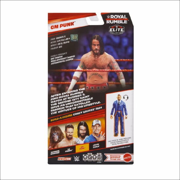 JHX72 WWE Elite Collection Royal Rumble CM Punk - Afbeelding 7